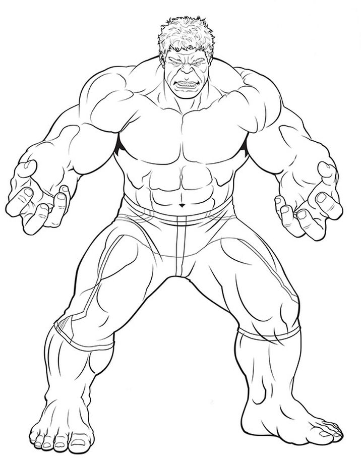 Hulk kolorowanki
